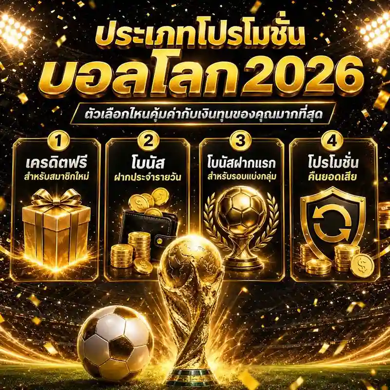 ประเภทโปรโมชั่นบอลโลก